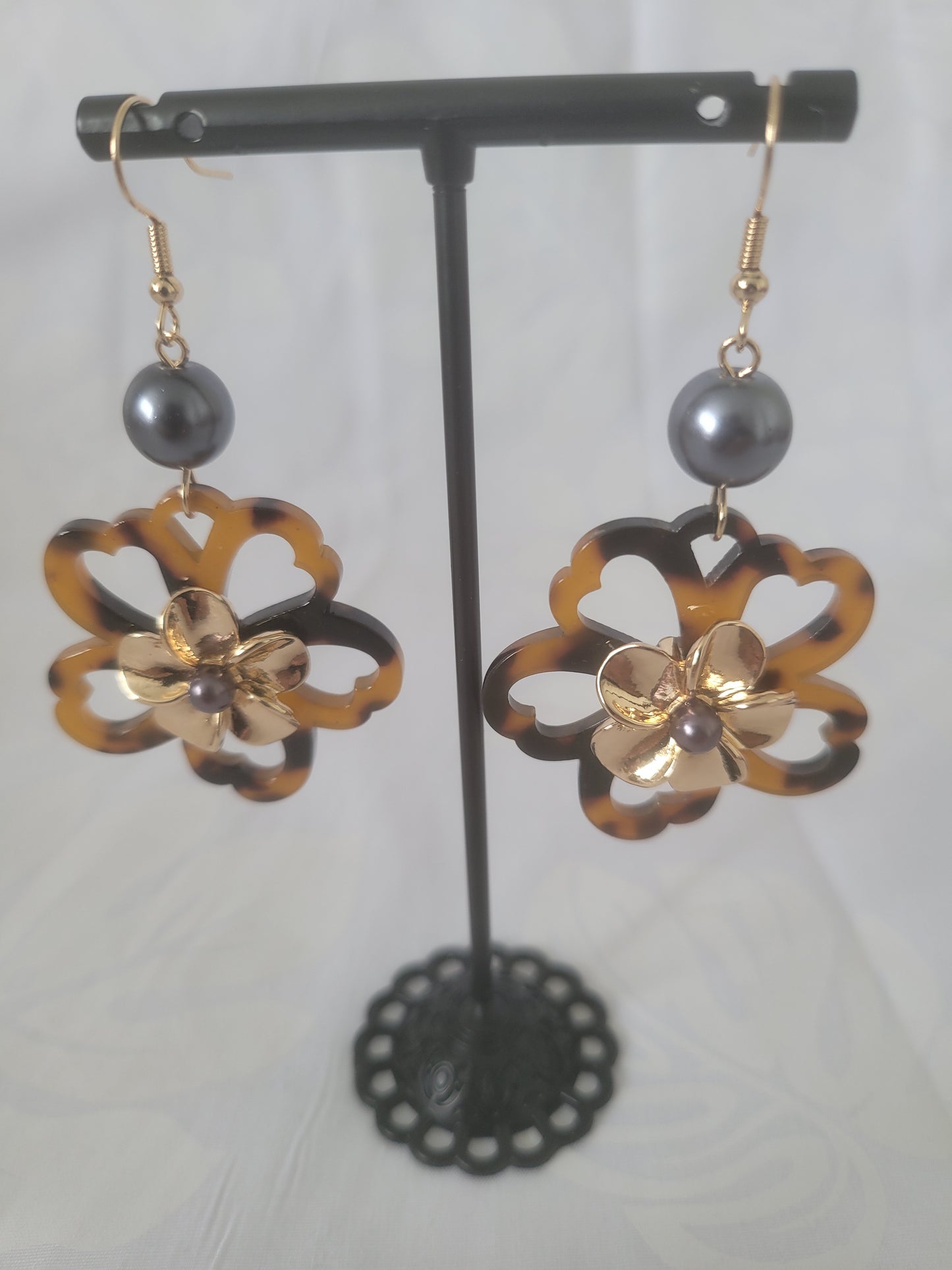 Island Flower Drop Earring